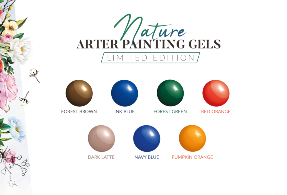 Arter Nature Painting Gels 5G - Sett 8 stk
