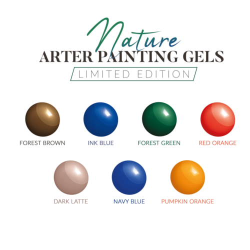 Arter Nature Painting Gels 5G - Sett 8 stk